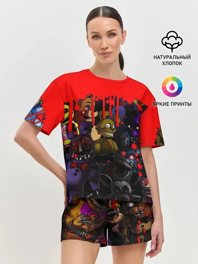 Женская пижама с шортами