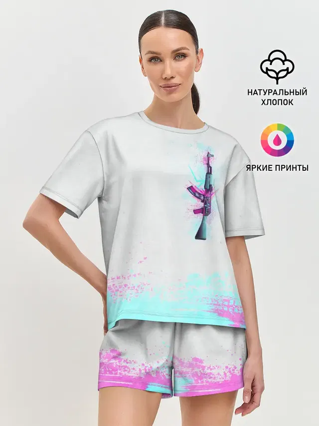 Женская пижама с шортами