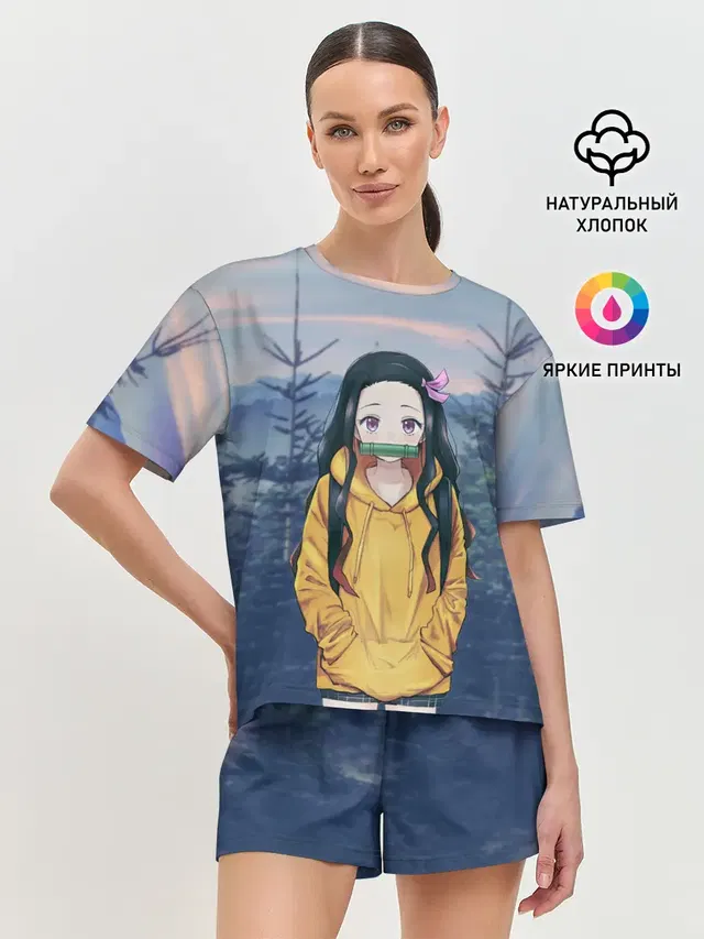Женская пижама с шортами