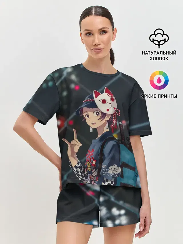 Женская пижама с шортами