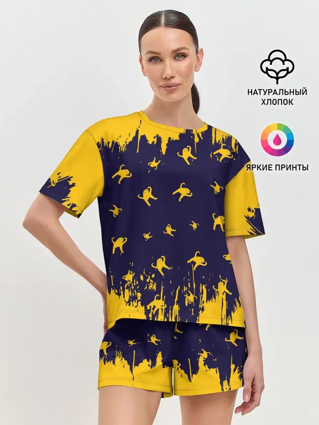 Женская пижама с шортами