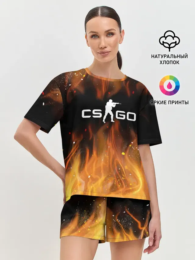 Женская пижама с шортами