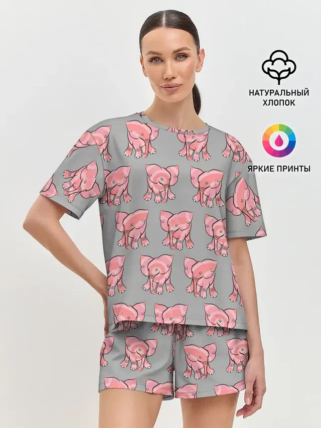 РОЗОВЫЕ СЛОНИКИ ПАТТЕРН