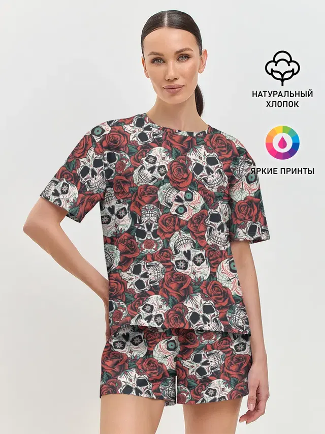 Женская пижама с шортами