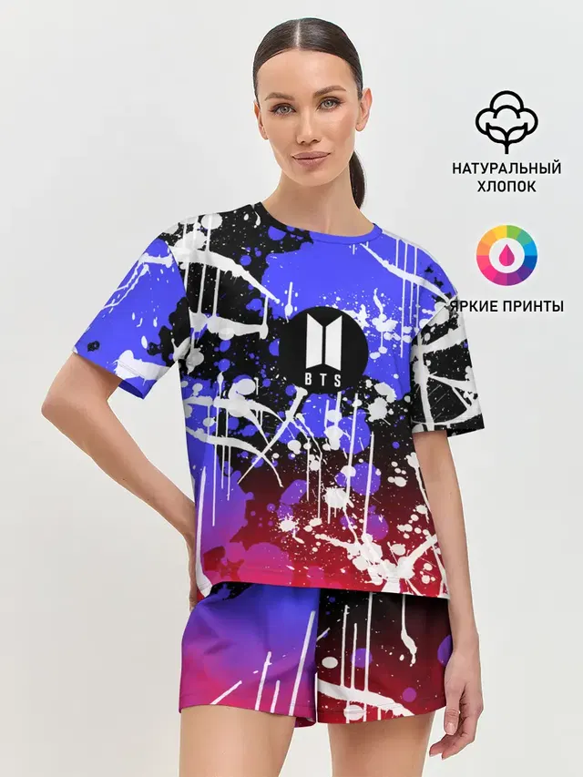 Женская пижама с шортами