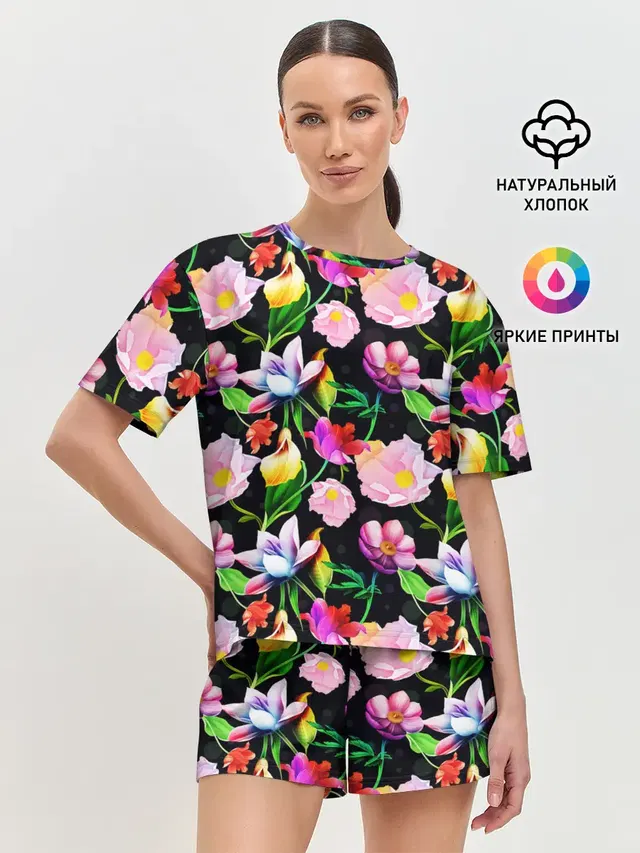 Женская пижама с шортами