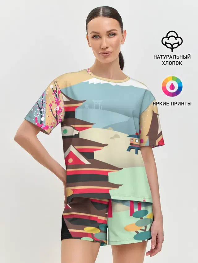 Женская пижама с шортами