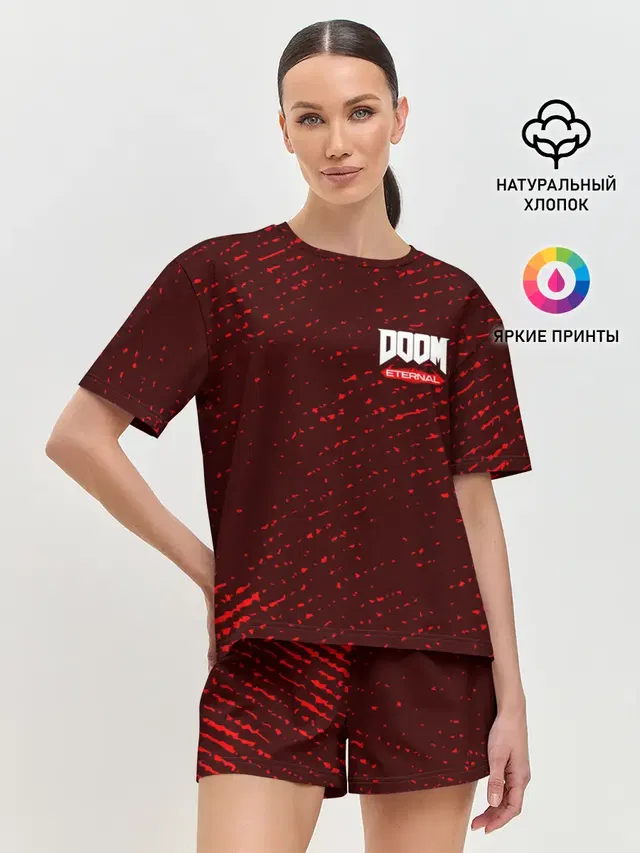 Женская пижама с шортами