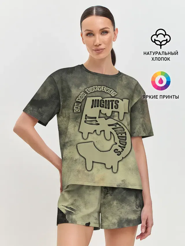 Женская пижама с шортами