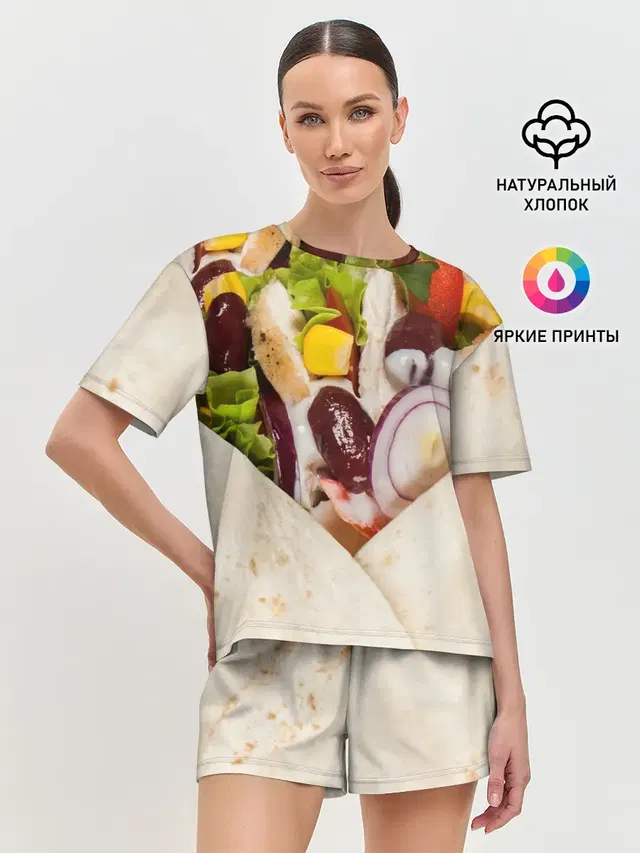 Женская пижама с шортами