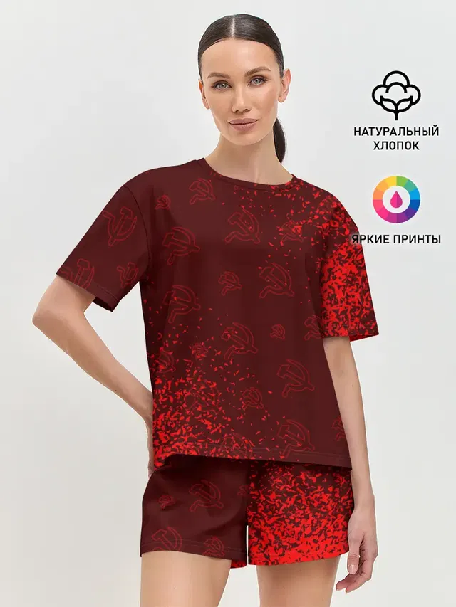 Женская пижама с шортами