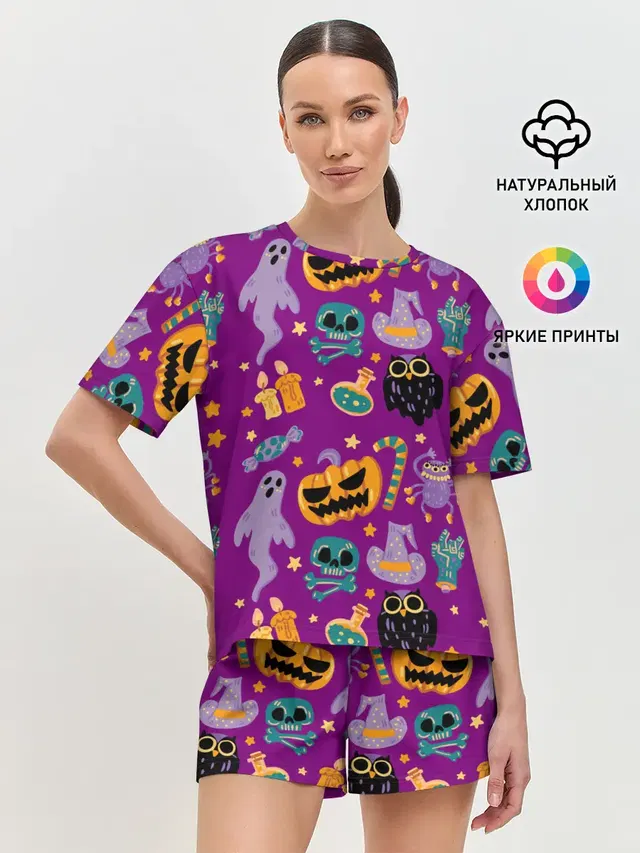 Женская пижама с шортами