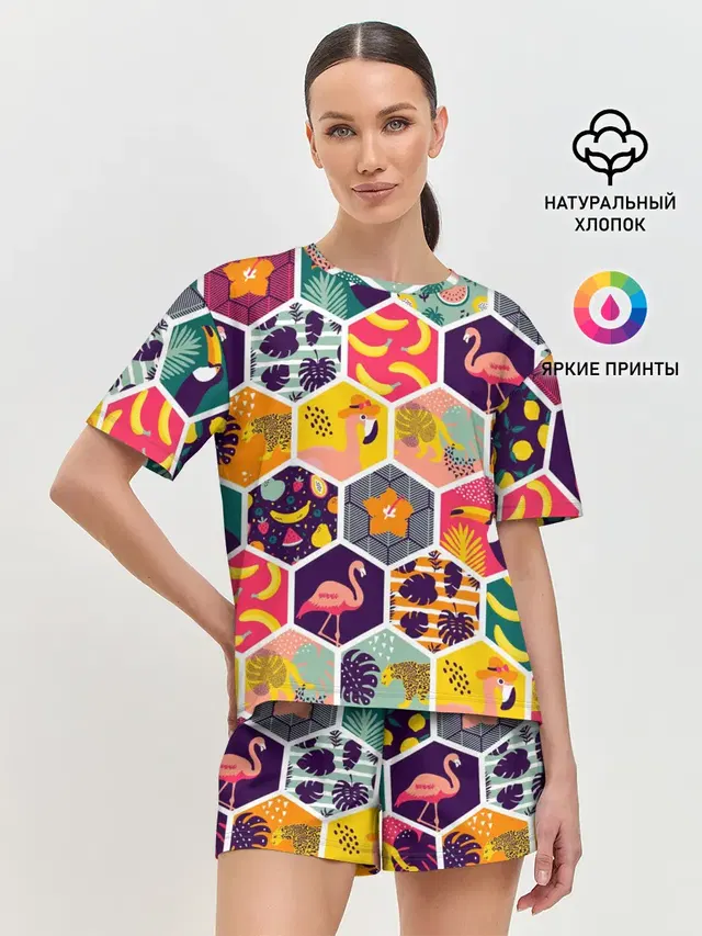 Женская пижама с шортами
