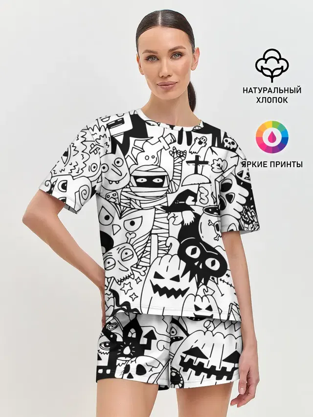 Женская пижама с шортами
