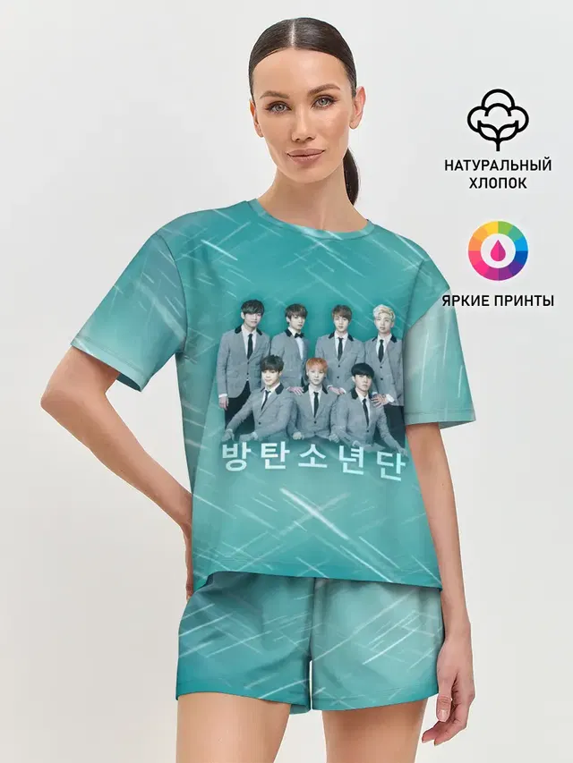 Женская пижама с шортами