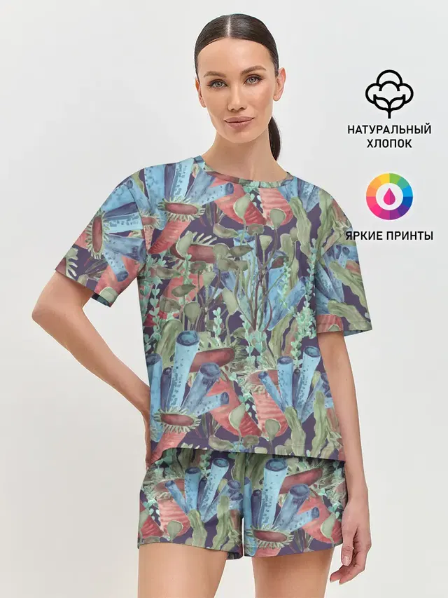 Женская пижама с шортами