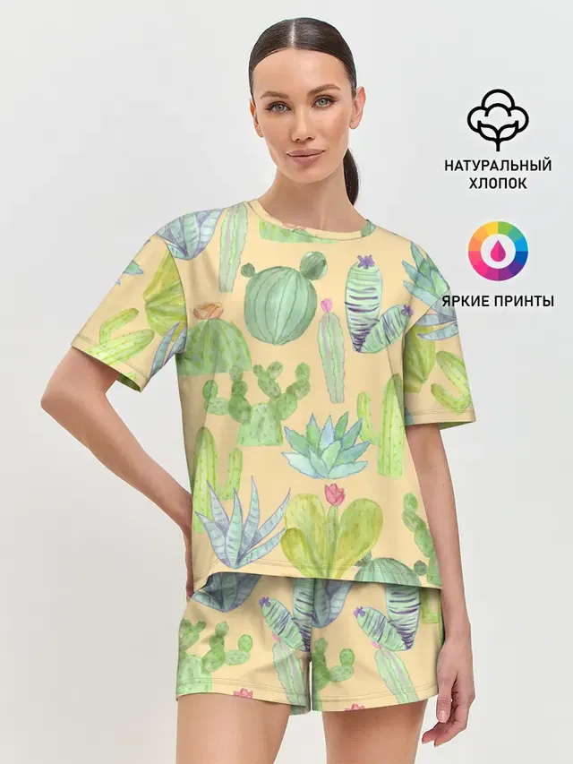 Женская пижама с шортами