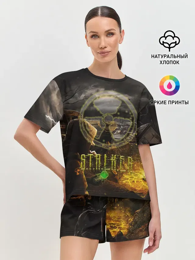 Женская пижама с шортами