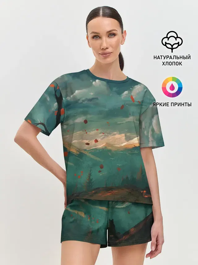 Женская пижама с шортами