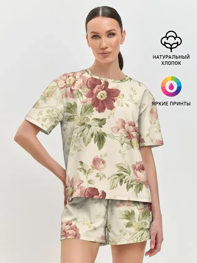Женская пижама с шортами