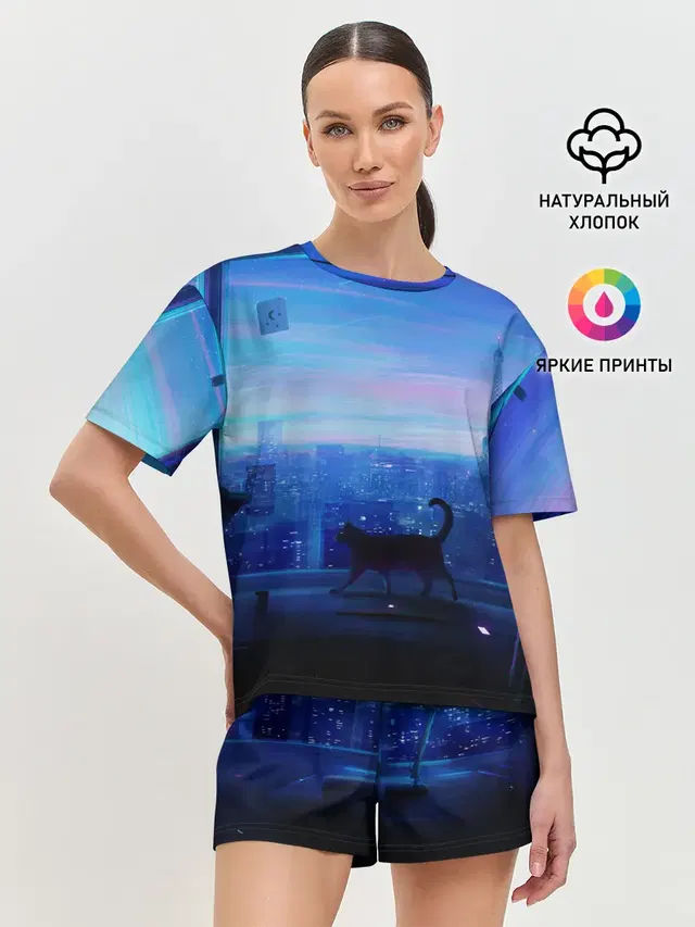 Женская пижама с шортами