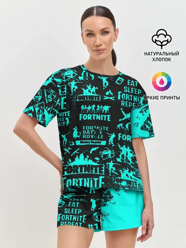 Женская пижама с шортами