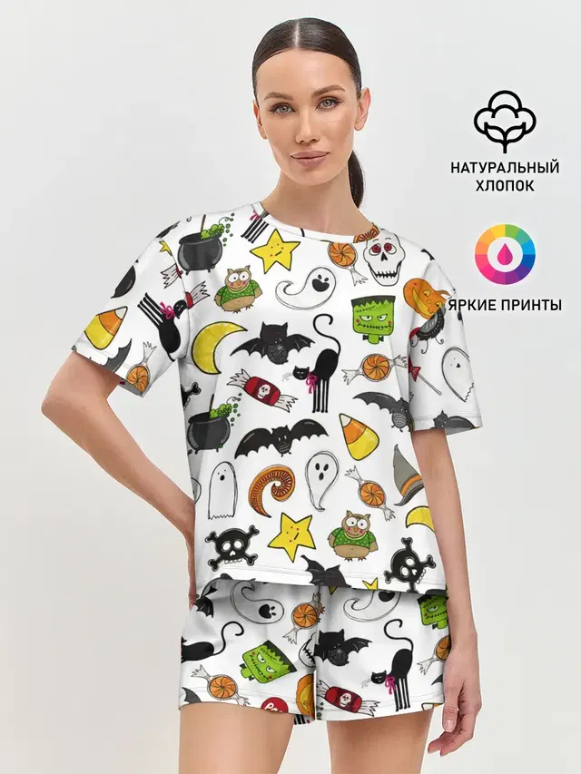 Женская пижама с шортами