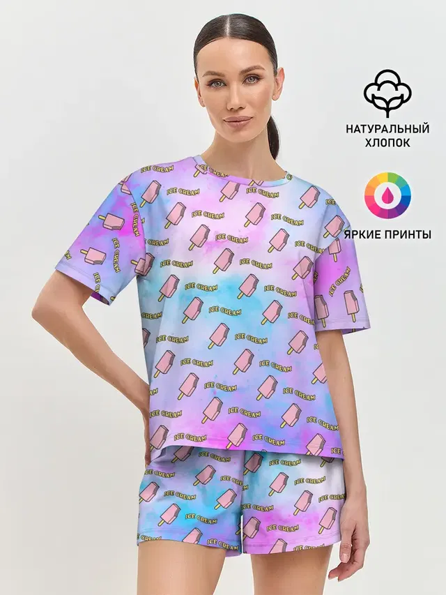 Женская пижама с шортами