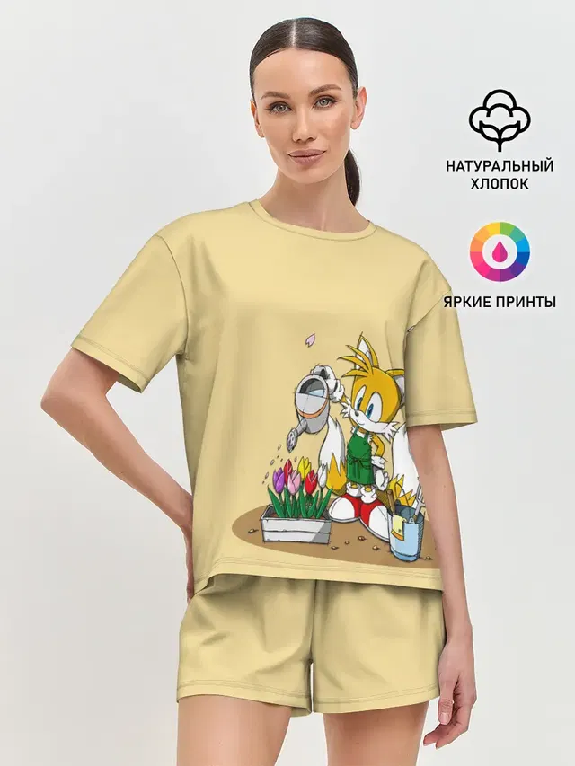 Женская пижама с шортами