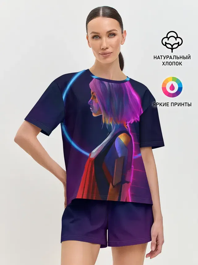 Женская пижама с шортами