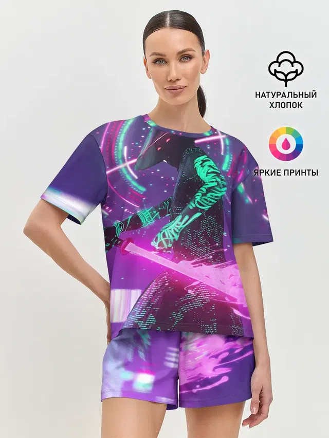 Женская пижама с шортами