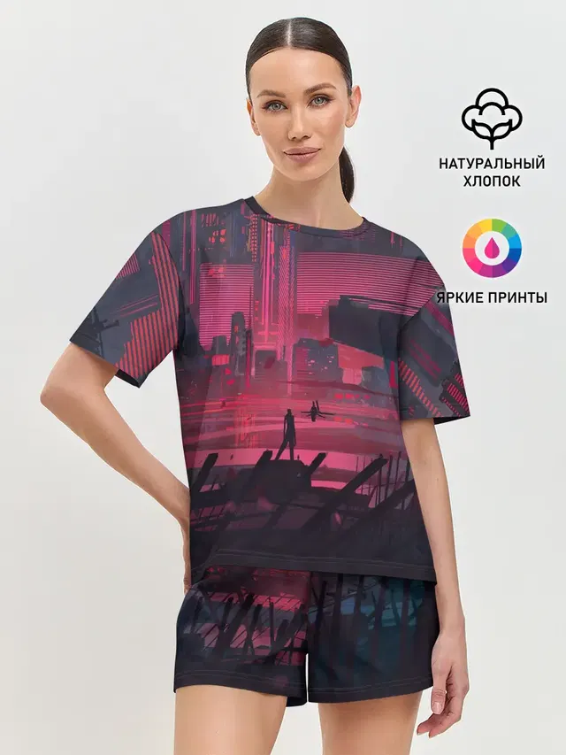 Женская пижама с шортами