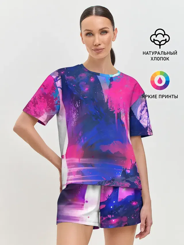 Женская пижама с шортами