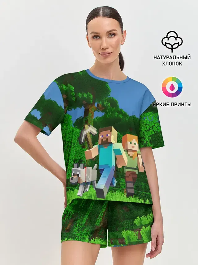 Женская пижама с шортами