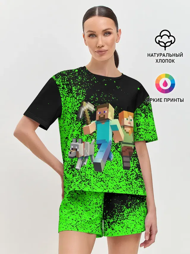 Женская пижама с шортами