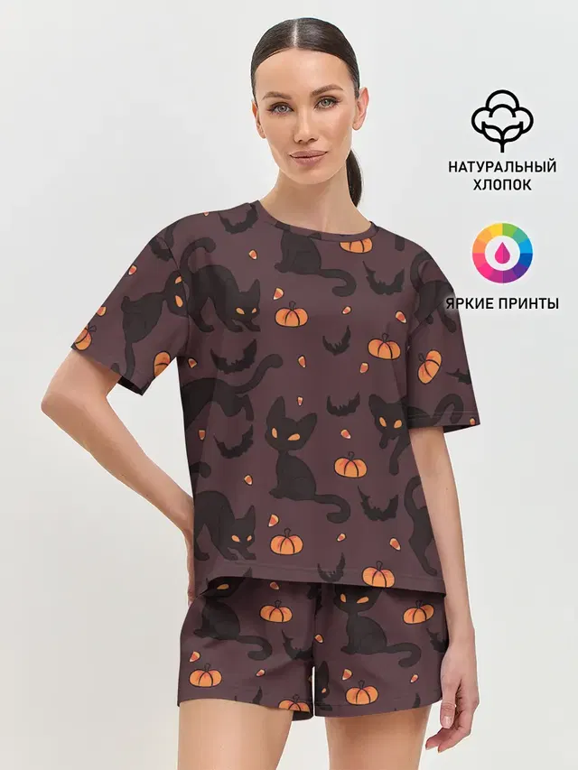 Женская пижама с шортами