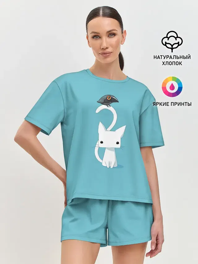 Женская пижама с шортами