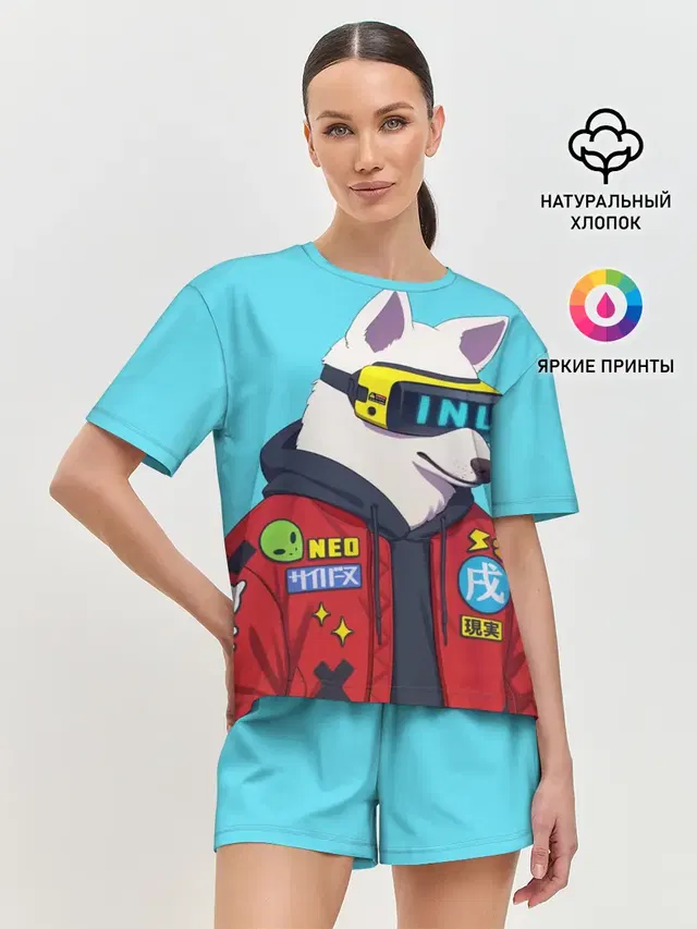 Женская пижама с шортами
