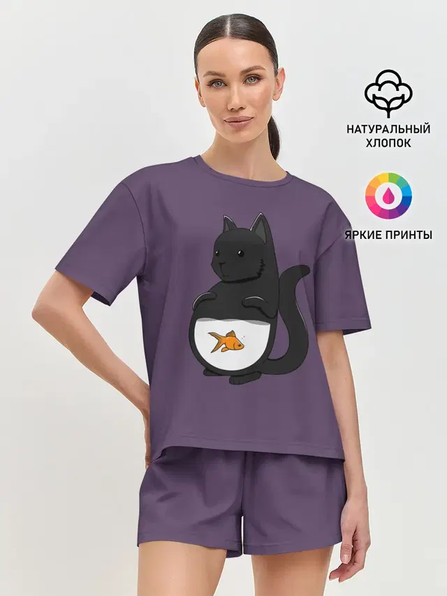 Женская пижама с шортами