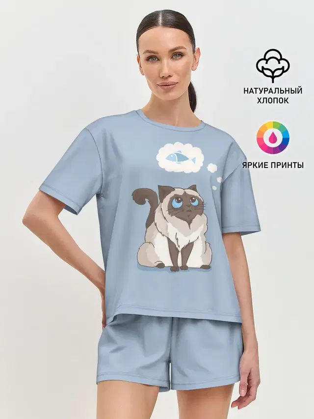 Женская пижама с шортами