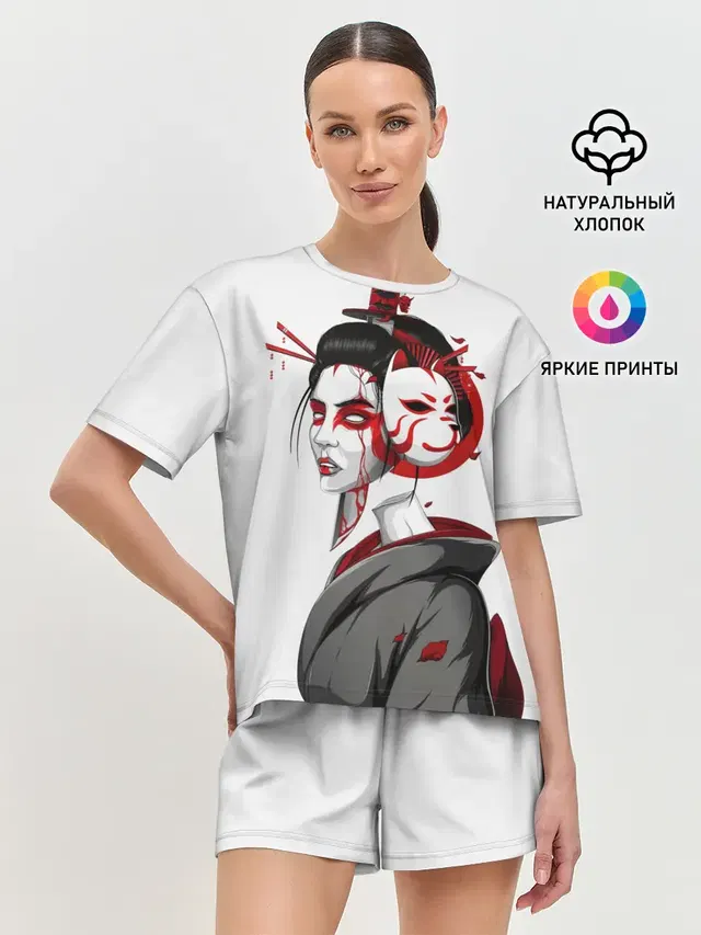 Женская пижама с шортами