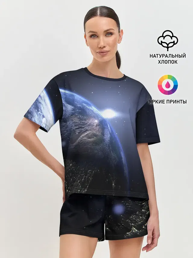 Женская пижама с шортами