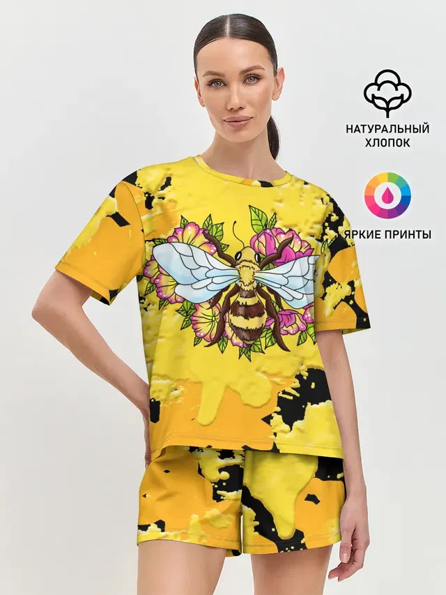 Женская пижама с шортами
