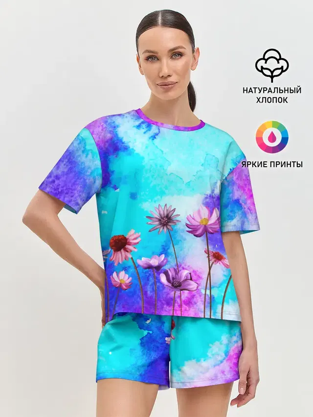 Женская пижама с шортами
