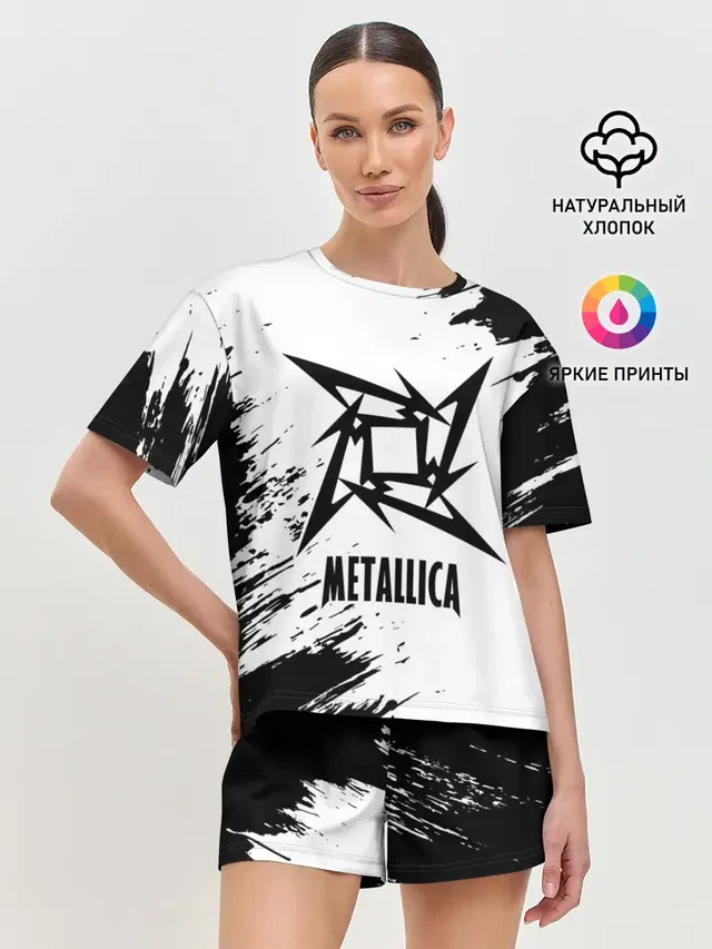 Женская пижама с шортами