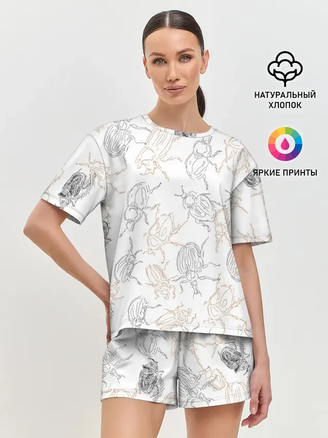Женская пижама с шортами