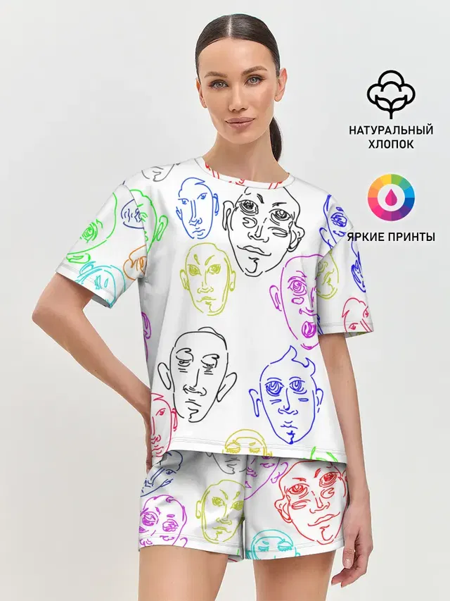 Женская пижама с шортами