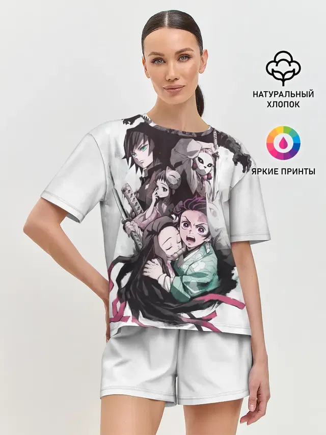 Женская пижама с шортами