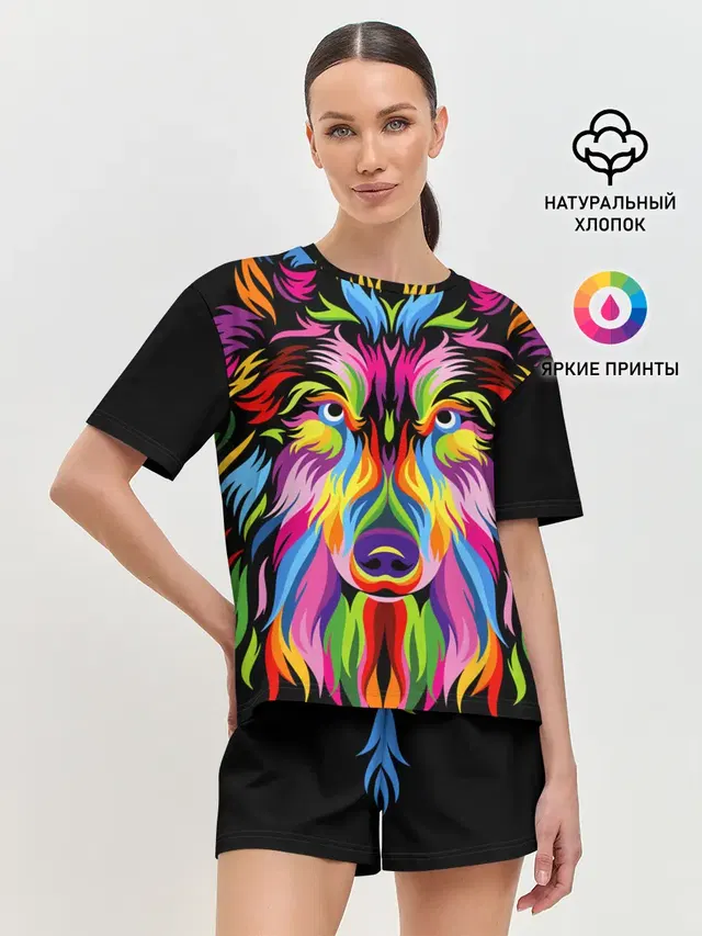 Женская пижама с шортами