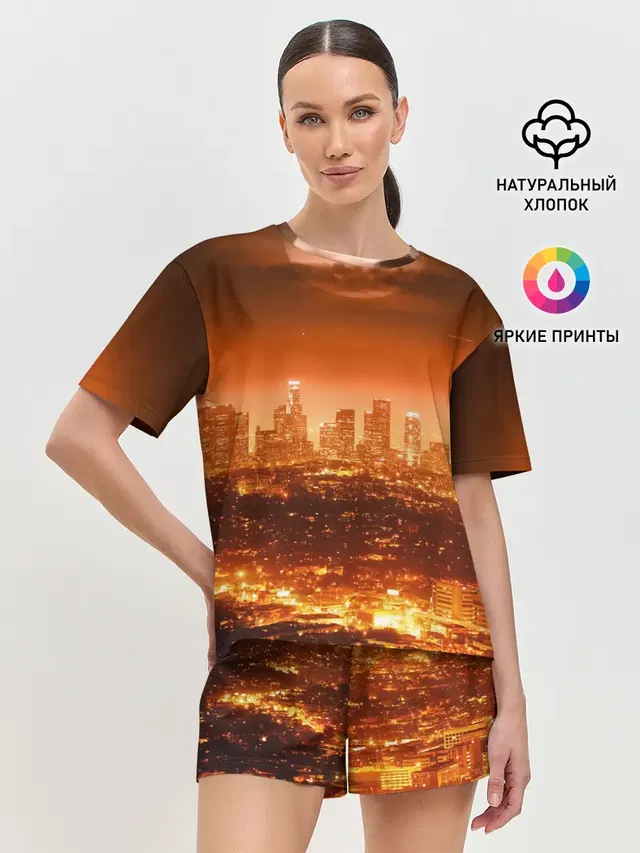 Женская пижама с шортами